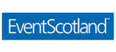 Event Scotland logo, white text on blue background